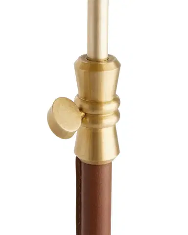 Arteriors Addison Adjustable Leather Accent Table | Thumbnail 1