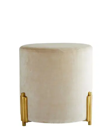 Arteriors Warby Velvet Ottoman | Thumbnail 1 Arteriors Warby Velvet Ottoman | Thumbnail 1