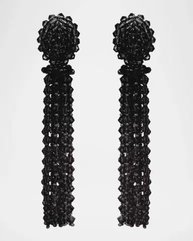 Oscar de la Renta Long Tassel Earrings | Thumbnail 4 Oscar de la Renta Long Tassel Earrings | Thumbnail 4