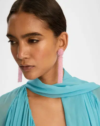 Oscar de la Renta Long Tassel Earrings | Thumbnail 5 Oscar de la Renta Long Tassel Earrings | Thumbnail 5