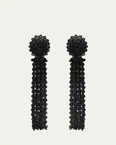 Oscar de la Renta Long Tassel Earrings | Thumbnail 6 Oscar de la Renta Long Tassel Earrings | Thumbnail 6