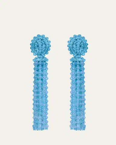 Oscar de la Renta Long Tassel Earrings | Thumbnail 7 Oscar de la Renta Long Tassel Earrings | Thumbnail 7