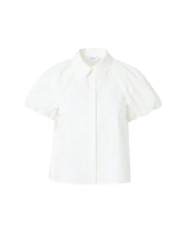 Akris punto Cotton Poplin Puff-Sleeve Shirt | Thumbnail 1