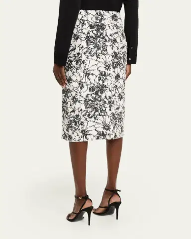 PRABAL GURUNG Floral Sequined Midi Pencil Skirt | Thumbnail 3 PRABAL GURUNG Floral Sequined Midi Pencil Skirt | Thumbnail 3