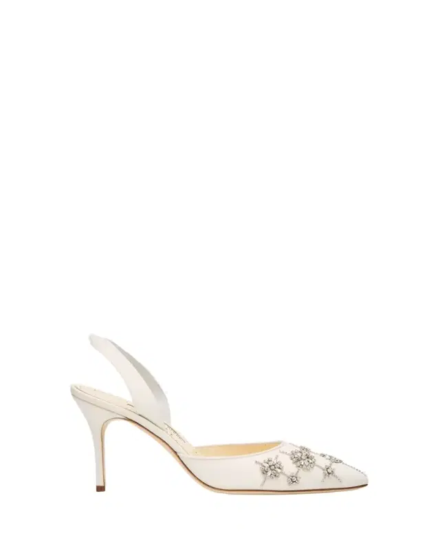 90mm Ralyne Embellished Satin Pumps
