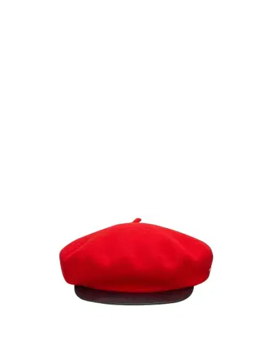 Valentino Garavani Men's VLogo Wool Beret with Calfskin Brim | Thumbnail 1 Valentino Garavani Men's VLogo Wool Beret with Calfskin Brim | Thumbnail 1