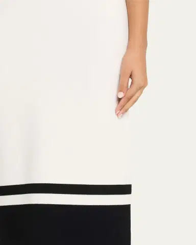 PRABAL GURUNG Sleeveless Compact Knit Two-Tone Midi Dress | Thumbnail 5 PRABAL GURUNG Sleeveless Compact Knit Two-Tone Midi Dress | Thumbnail 5