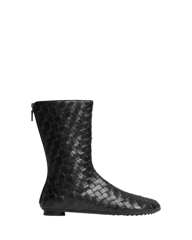 Bottega Veneta Atomic Intrecciato Leather Boots
