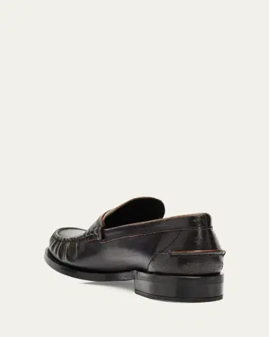 Prada Distressed Leather Loafers | Thumbnail 2 Prada Distressed Leather Loafers | Thumbnail 2