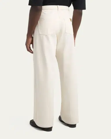 Valentino Garavani Men's V-Logo Denim Pants | Thumbnail 3