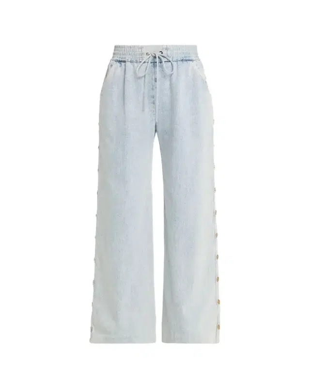 Zimmermann Denim Drawstring Snap Pants