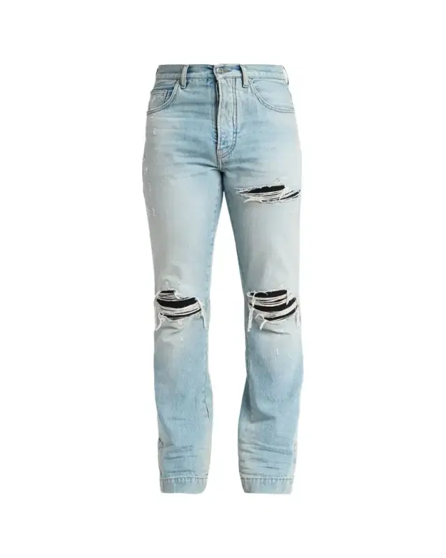 Men's MX1 Distressed Slim-Fit Flare Jeans