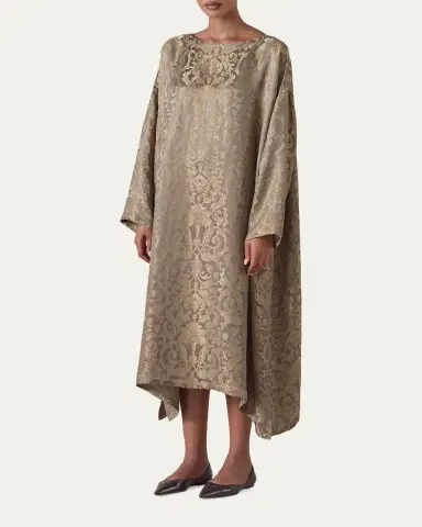 Eskandar Wide A-Line Scoop-Neck Dress | Thumbnail 2 Eskandar Wide A-Line Scoop-Neck Dress | Thumbnail 2