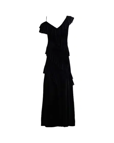 Diane von Furstenberg Sofia Ruffle Cold-Shoulder Maxi Dress | Thumbnail 1