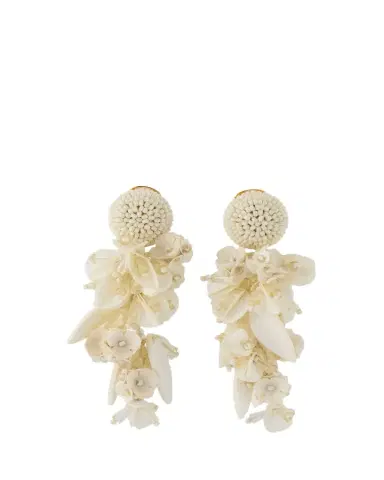 Oscar de la Renta Beaded Chandelier Earrings | Thumbnail 1 Oscar de la Renta Beaded Chandelier Earrings | Thumbnail 1