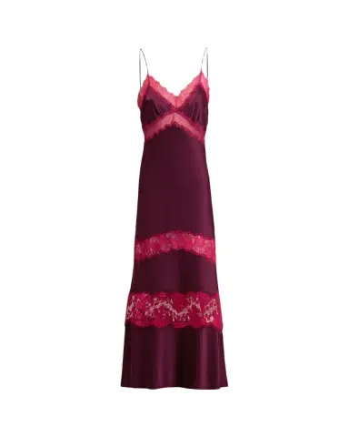 Diane von Furstenberg Eden Tiered Lace-Inset Maxi Slip Dress | Thumbnail 1