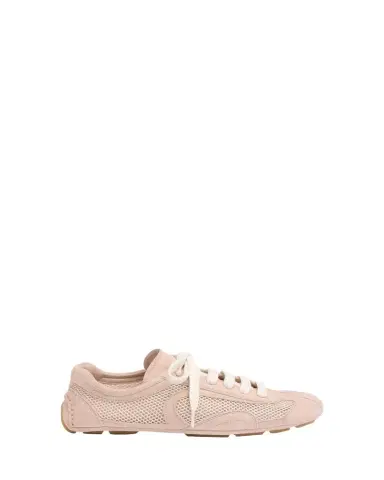 Prada Monte Carlo Leather And Mesh Low-Top Sneakers | Thumbnail 1 Prada Monte Carlo Leather And Mesh Low-Top Sneakers | Thumbnail 1