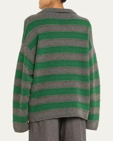 The Elder Statesman Dume Cashmere Stripe Rugby Sweater | Thumbnail 3 The Elder Statesman Dume Cashmere Stripe Rugby Sweater | Thumbnail 3