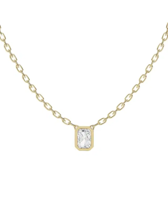 Jennifer Fisher JF Lab - Radiant Cut Vertical Solitaire Pendant