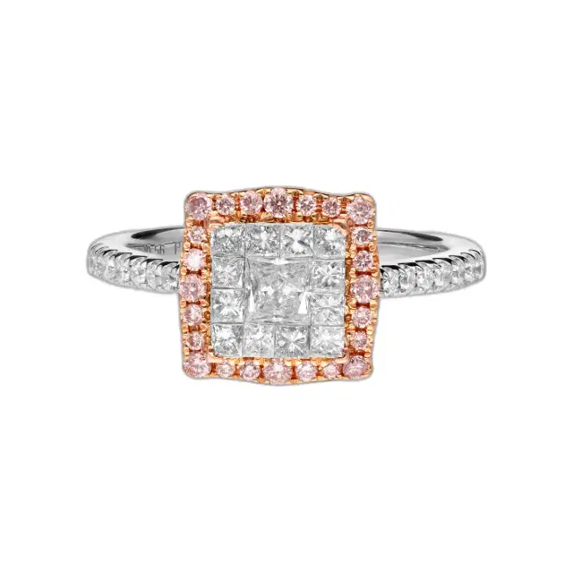 Gregg Ruth Gregg Ruth 18K White & Rose Gold Diamond 1ct. Engagement Ring Sz. 6.5 by The Solist