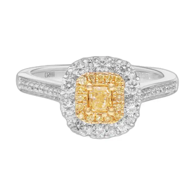 Gregg Ruth Gregg Ruth 18K White Gold Fancy Diamond Engagement Ring Sz. 6.75 by The Solist