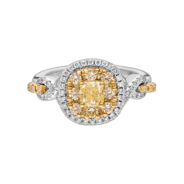 Gregg Ruth Gregg Ruth 18K Yellow Gold Diamond Engagement Ring Sz. 6.5 by The Solist