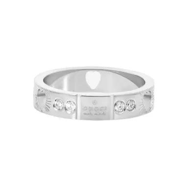 Gucci Gucci Icon 18K White Gold Diamond Band Ring YBC662055001010 - by The Solist | Thumbnail 1