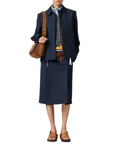 Miu Miu Women's Poplin Shirt - Blue | Thumbnail 12