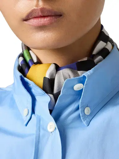 Miu Miu Women's Poplin Shirt - Blue | Thumbnail 10