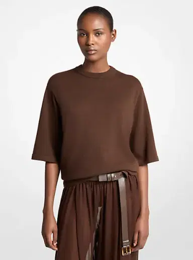 Michael Kors Collection Cashmere T-Shirt | Thumbnail 4