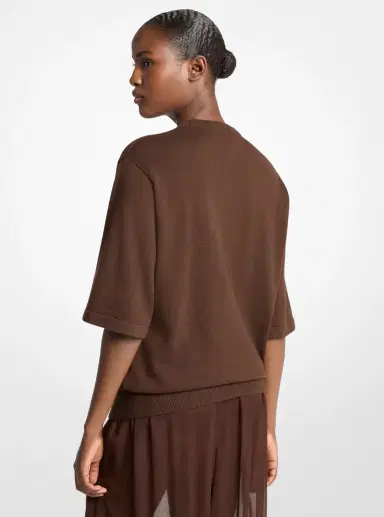 Michael Kors Collection Cashmere T-Shirt | Thumbnail 8