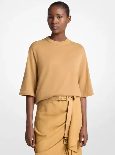 Michael Kors Collection Cashmere T-Shirt | Thumbnail 10