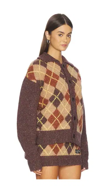 We11Done Knit Argyle Intarsia Cardigan | Thumbnail 2 We11Done Knit Argyle Intarsia Cardigan | Thumbnail 2