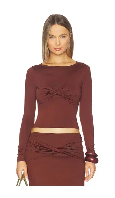 SEVEN WONDERS Kamilla Twist Long Sleeve Top | Thumbnail 1