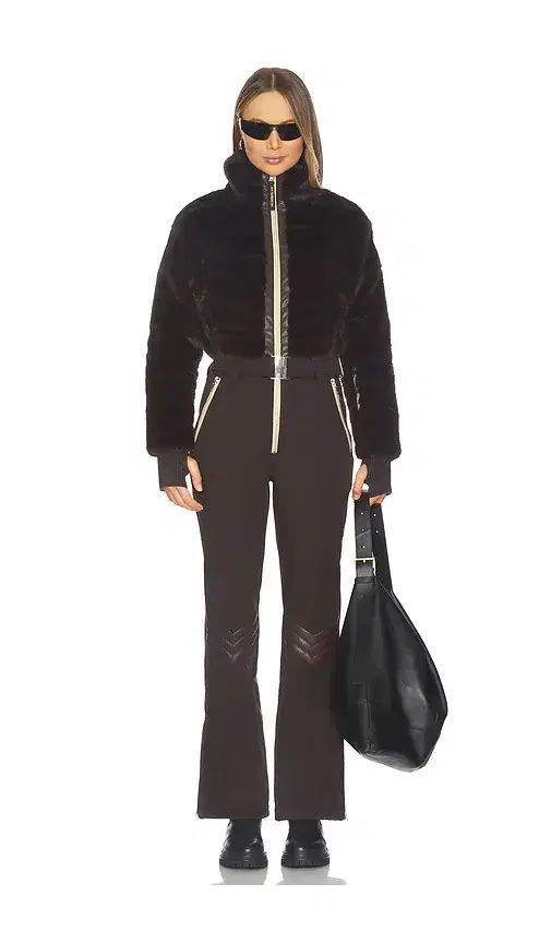 My Sunday Ski Faux Fur Altitude Ski Suit