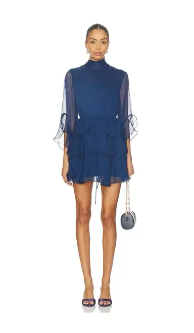 Bardot Norah Ruffle Mini Dress | Thumbnail 1 Bardot Norah Ruffle Mini Dress | Thumbnail 1