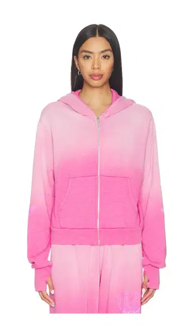Lauren Moshi Butterfly Heart Crop Zip Hoodie | Thumbnail 2