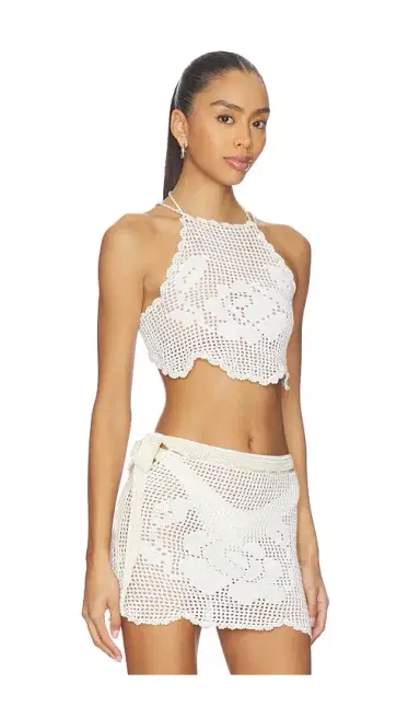 My Beachy Side Isla Hand-crocheted Top | Thumbnail 2