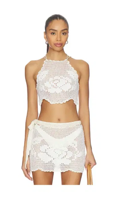 My Beachy Side Isla Hand-crocheted Top | Thumbnail 1