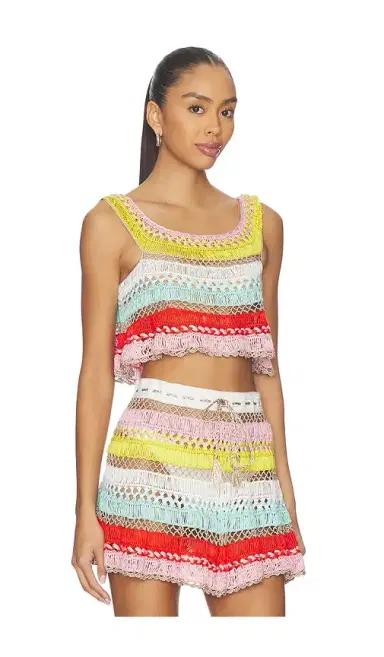 My Beachy Side Cleo Hand-crocheted Top | Thumbnail 2