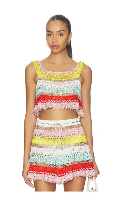 My Beachy Side Cleo Hand-crocheted Top | Thumbnail 1
