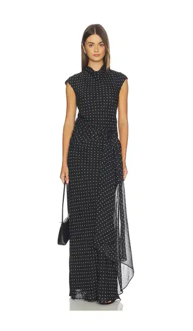 ROTATE Long Dress With Tie | Thumbnail 1 ROTATE Long Dress With Tie | Thumbnail 1