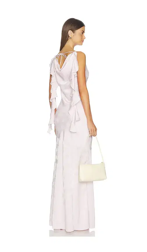 ROTATE Maxi Waterfall Dress