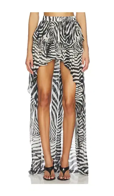 BLUMARINE Print Chiffon Skirt | Thumbnail 1 BLUMARINE Print Chiffon Skirt | Thumbnail 1