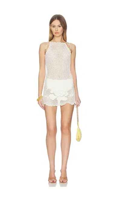 My Beachy Side Isla Hand-crocheted Mini Dress | Thumbnail 1 My Beachy Side Isla Hand-crocheted Mini Dress | Thumbnail 1