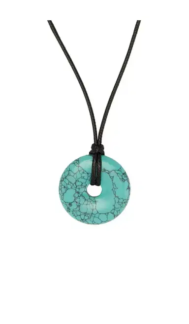 petit moments Stone Disc Corded Necklace | Thumbnail 2
