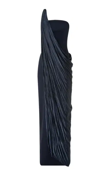 Marmar Halim Plissé Drape Crepe Gown | Thumbnail 1