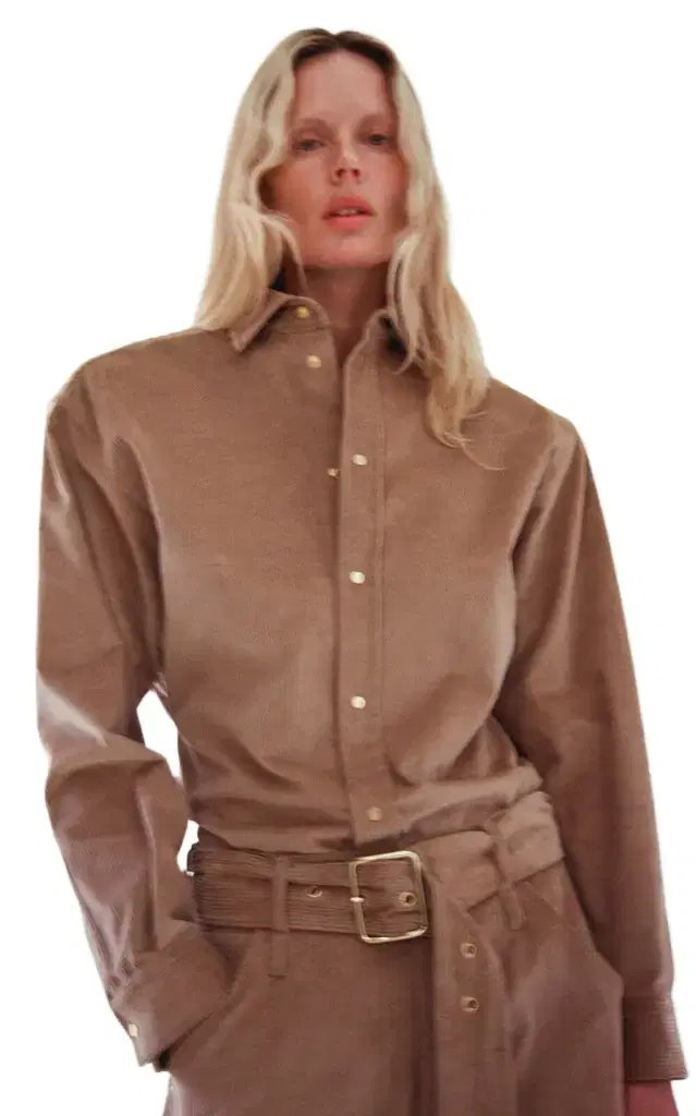 DARKPARK Anne Cotton-Blend Corduroy Tailored Shirt