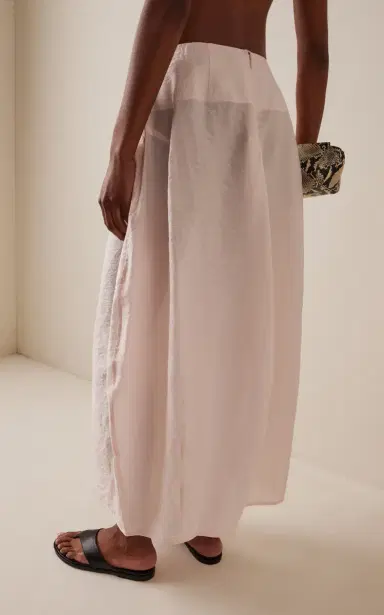 TOTEME Silk-Blend Parachute Maxi Skirt | Thumbnail 4