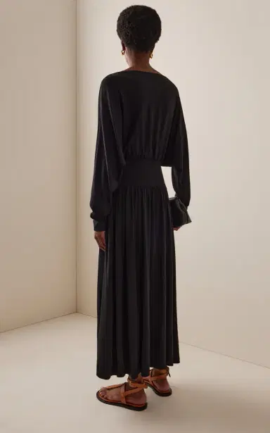 TOTEME Boatneck Jersey Dress | Thumbnail 4 TOTEME Boatneck Jersey Dress | Thumbnail 4